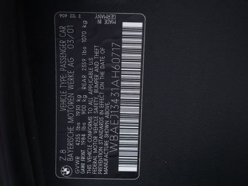 Used 2001 BMW Z8 RWD image 99