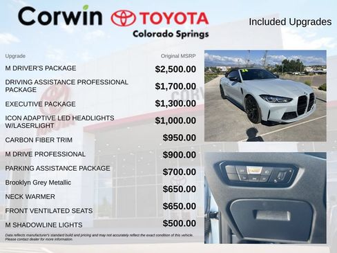 Used 2024 BMW M4 xDrive Competition w/ M Driver's Package AWD/4WD image 4