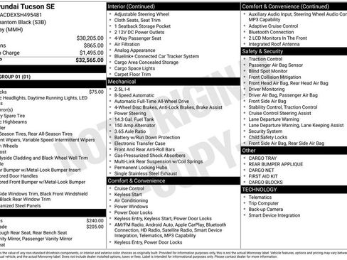 Used 2025 Hyundai Tucson SE image 2