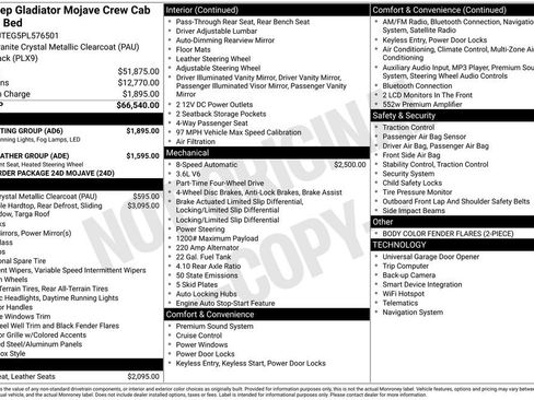 Used 2023 Jeep Gladiator Mojave w/ LED Lighting Group image 17