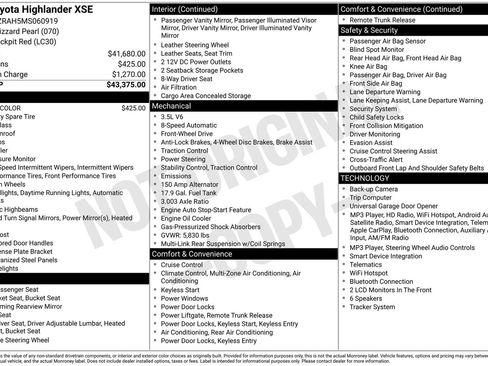 Used 2021 Toyota Highlander XSE FWD image 17