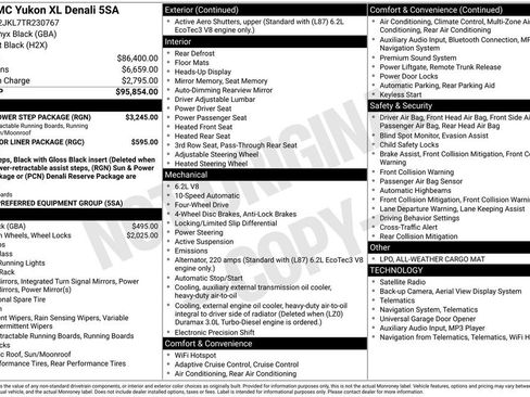 New 2026 GMC Yukon XL Denali w/ Sun & Power Step Package AWD/4WD image 24