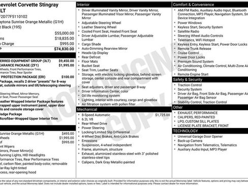 Used 2015 Chevrolet Corvette Stingray Coupe w/ 3LT Preferred Equipment Group image 16