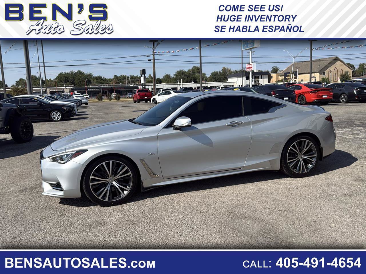 Used 2018 INFINITI Q60 3.0t Luxe w/ Sensory Package 3.0T Luxe RWD image 1