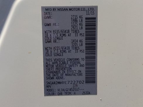 Used 2015 Nissan Pathfinder SL FWD image 33