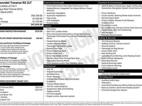 Used 2020 Chevrolet Traverse RS image 6