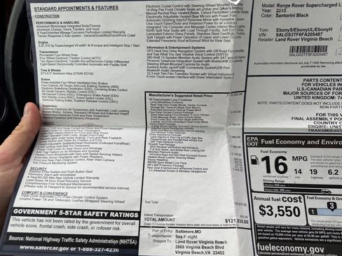 Used 2015 Land Rover Range Rover Long Wheelbase Supercharged image 44