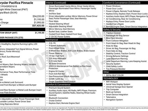 New 2025 Chrysler Pacifica Pinnacle w/ Trailer Tow Group image 9