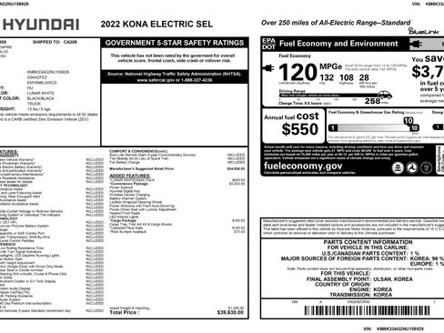Used 2022 Hyundai Kona SEL w/ Convenience Package image 50