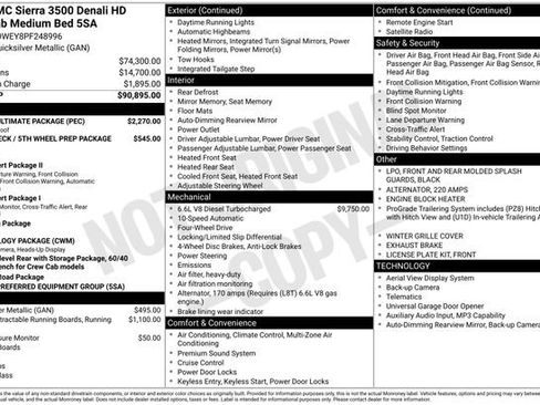 Used 2023 GMC Sierra 3500 Denali w/ Denali Ultimate Package AWD/4WD image 15
