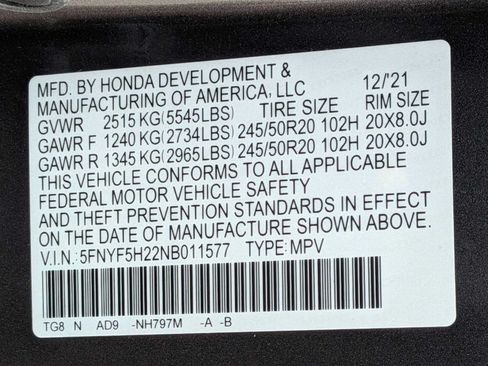 Certified 2022 Honda Pilot Special Edition image 32