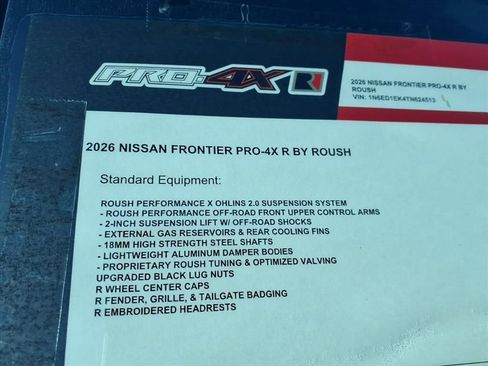 New 2026 Nissan Frontier PRO-4X w/ Pro-4x Convenience Package AWD/4WD image 9