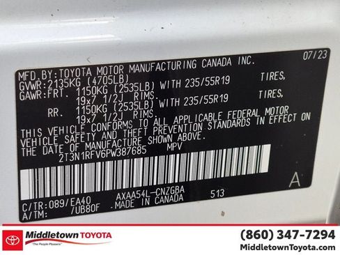 Used 2023 Toyota RAV4 Limited AWD/4WD image 16
