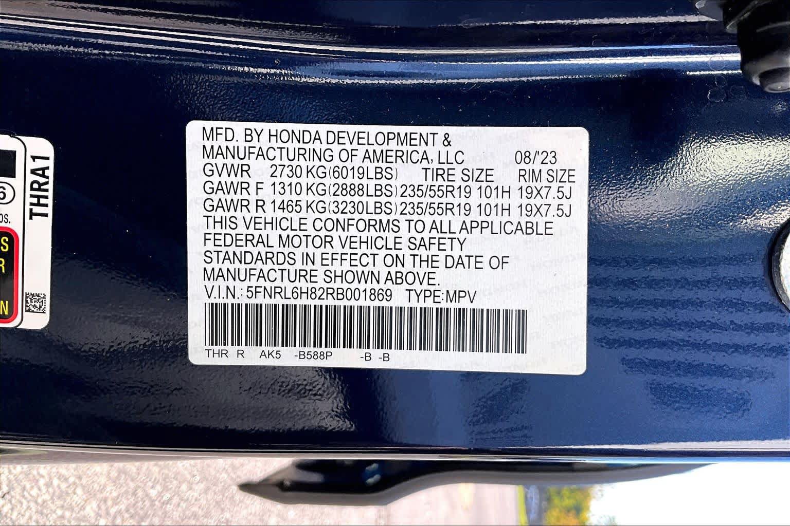 Used 2024 Honda Odyssey Touring image 37