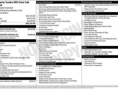 New 2026 Toyota Tundra SR5 w/ TRD Off-Road Package AWD/4WD image 7