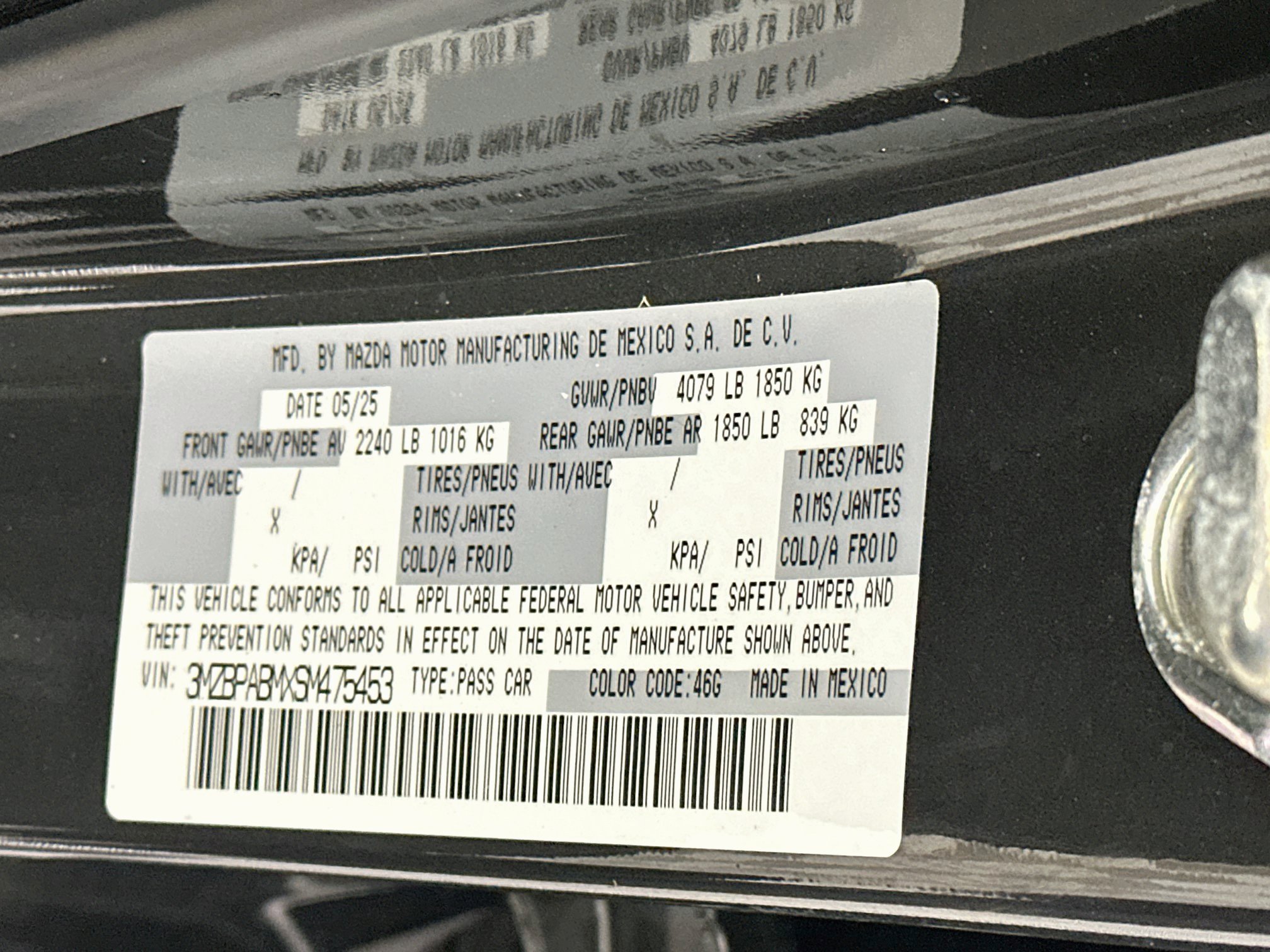 Used 2025 MAZDA MAZDA3 s FWD image 12
