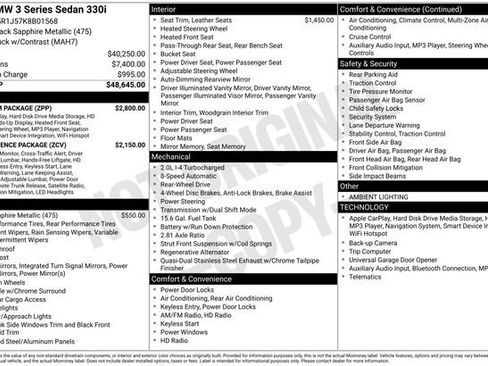 Used 2019 BMW 330i Sedan w/ Premium Package RWD image 18