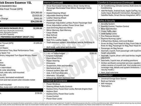 Used 2019 Buick Encore Essence w/ Experience Buick Package FWD image 36