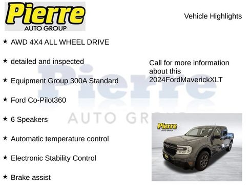 Used 2024 Ford Maverick XLT w/ Equipment Group 300A Standard AWD/4WD image 7