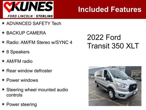 Used 2022 Ford Transit 350 XLT image 2