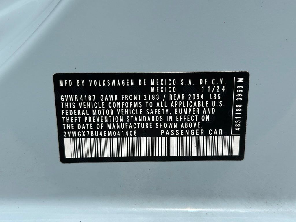Certified 2025 Volkswagen Jetta SEL FWD image 97