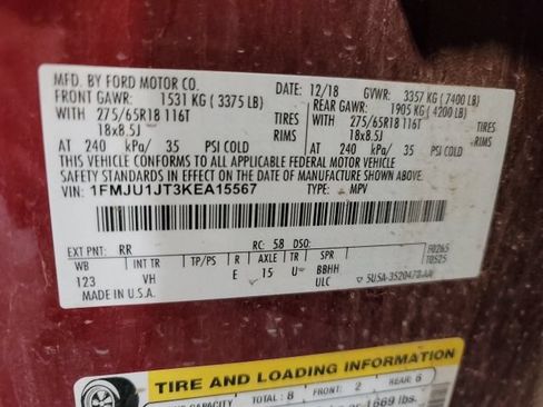 Used 2019 Ford Expedition XLT w/ Equipment Group 202A AWD/4WD image 18
