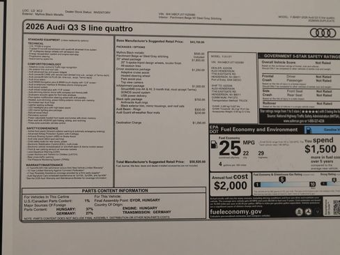 New 2026 Audi Q3 quattro 2.0T image 31