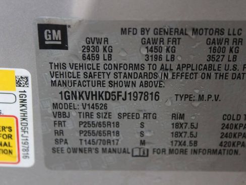 Used 2015 Chevrolet Traverse LT AWD/4WD image 10