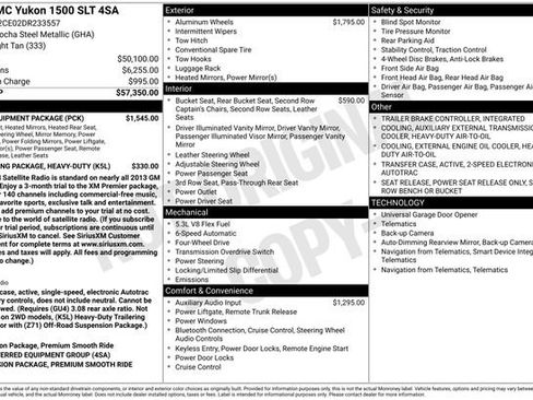 Used 2013 GMC Yukon SLT w/ SLT-2 Equipment Package image 56