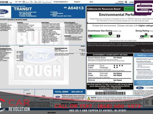 Used 2022 Ford Transit 250 148 High Roof Extended AWD image 12