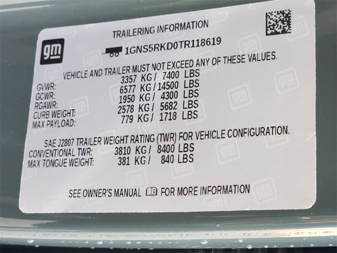 New 2026 Chevrolet Tahoe RST w/ Comfort Package image 8