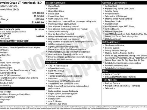 Used 2017 Chevrolet Cruze LT w/ Convenience Package image 30