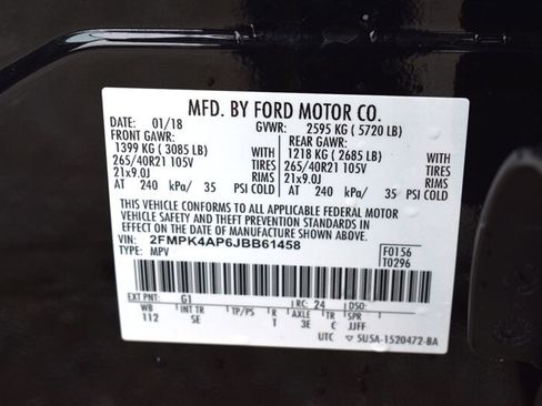 Used 2018 Ford Edge Sport w/ Equipment Group 401A AWD/4WD image 37