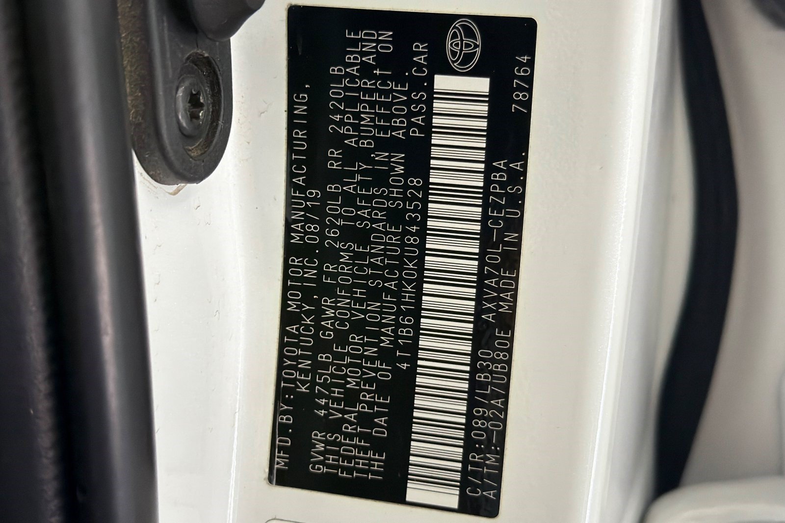 Used 2019 Toyota Camry XSE w/ Carpet Mat Package FWD image 27