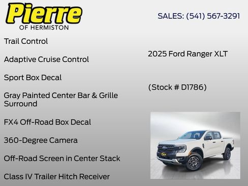 New 2025 Ford Ranger XLT w/ FX4 Off-Road Package AWD/4WD image 24