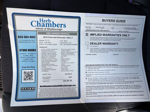 Used 2018 Chevrolet Silverado 1500 LT w/ All Star Edition image 13