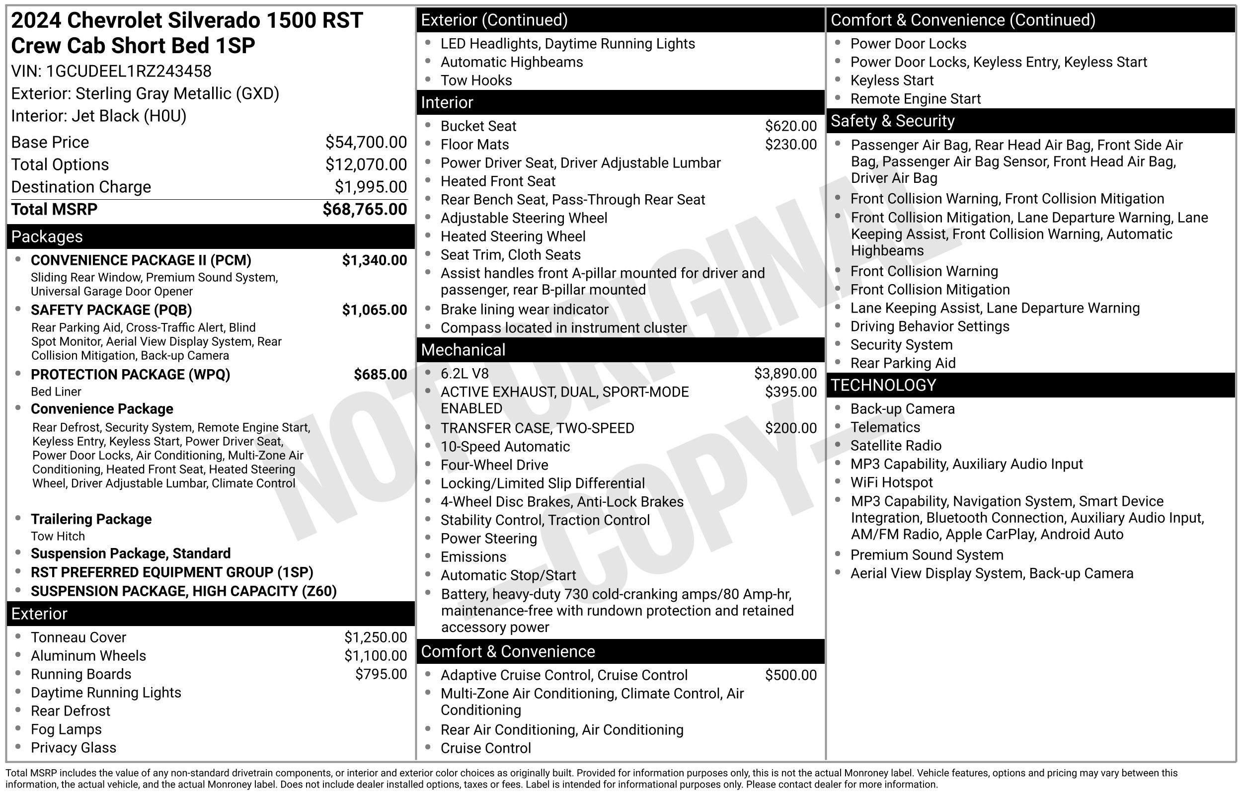 Used 2024 Chevrolet Silverado 1500 RST w/ Convenience Package II AWD/4WD image 2
