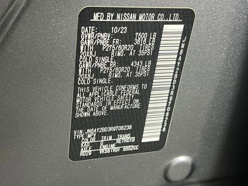 Used 2024 Nissan Armada SL image 35