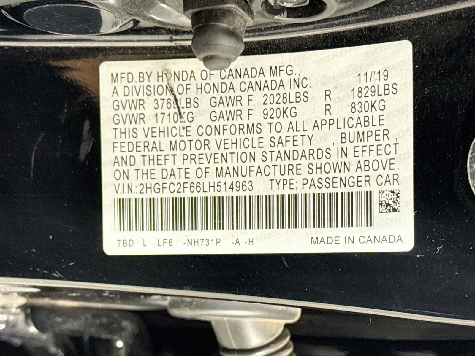 Certified 2020 Honda Civic LX image 27