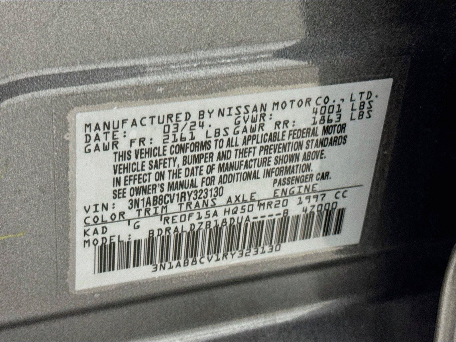 Used 2024 Nissan Sentra SV FWD image 28