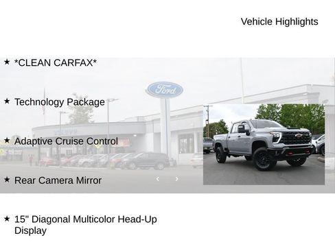 Used 2024 Chevrolet Silverado 2500 ZR2 w/ Technology Package AWD/4WD image 9