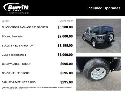 Used 2019 Jeep Wrangler Unlimited Sport S AWD/4WD image 6