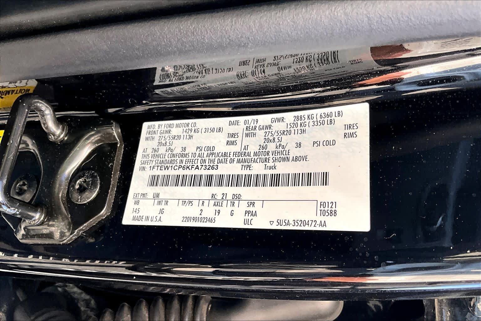 Used 2019 Ford F150 XL w/ Equipment Group 101A Mid RWD image 34