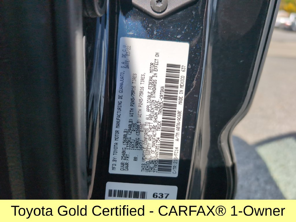 Certified 2022 Toyota Tacoma SR5 RWD image 29