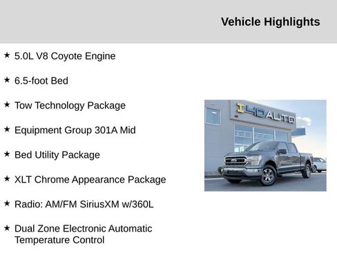 Used 2022 Ford F150 XLT w/ Equipment Group 301A Mid image 2