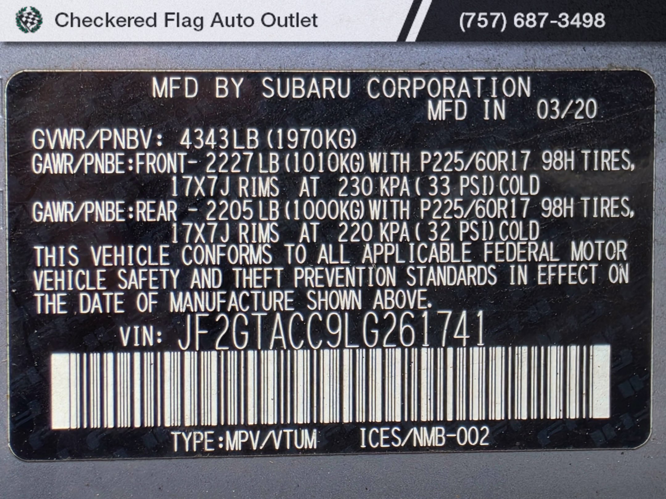 Used 2020 Subaru Crosstrek 2.0i Premium AWD/4WD image 21