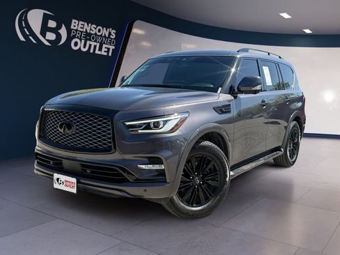 Used 2023 INFINITI QX80 Luxe w/ All-Season Package RWD image 1