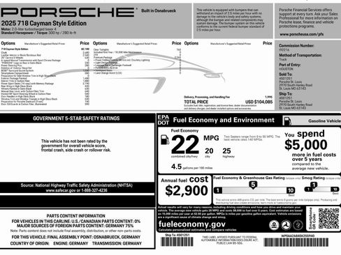 New 2025 Porsche 718 Cayman image 52