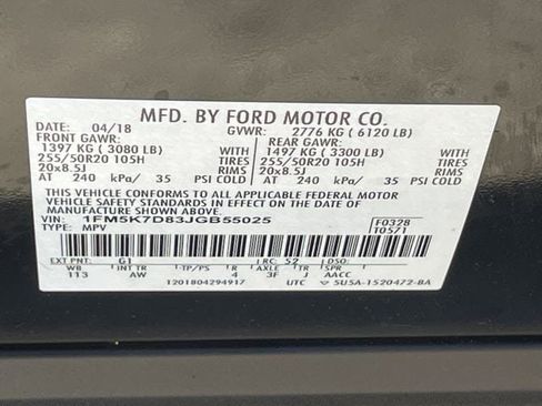 Used 2018 Ford Explorer XLT w/ Equipment Group 202A FWD image 30