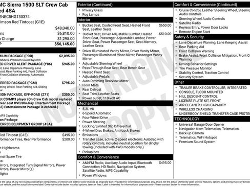 Used 2017 GMC Sierra 1500 SLT w/ SLT Premium Package image 34